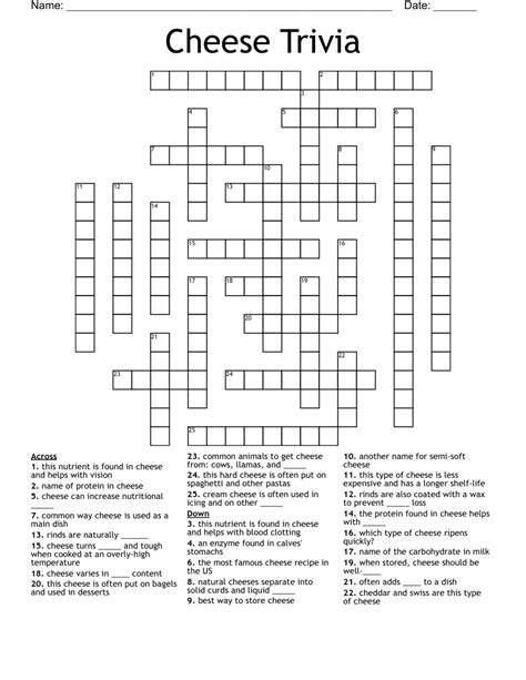 crossword clue cheese type|cheese crossword clue 8 letters.